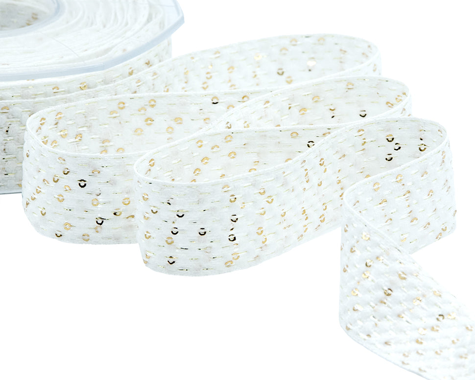 paillettes 25 mm bianco ottico