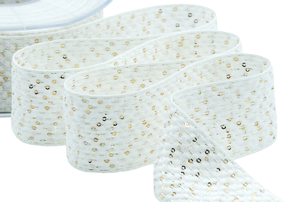 paillettes 40 mm bianco ottico