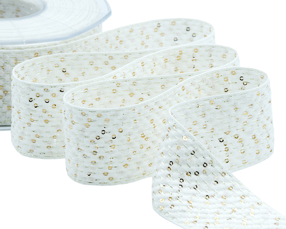 paillettes 40 mm bianco ottico