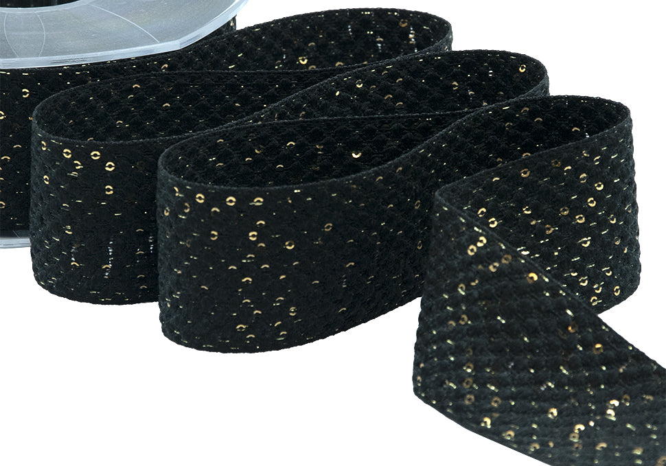 paillettes 40 mm nero