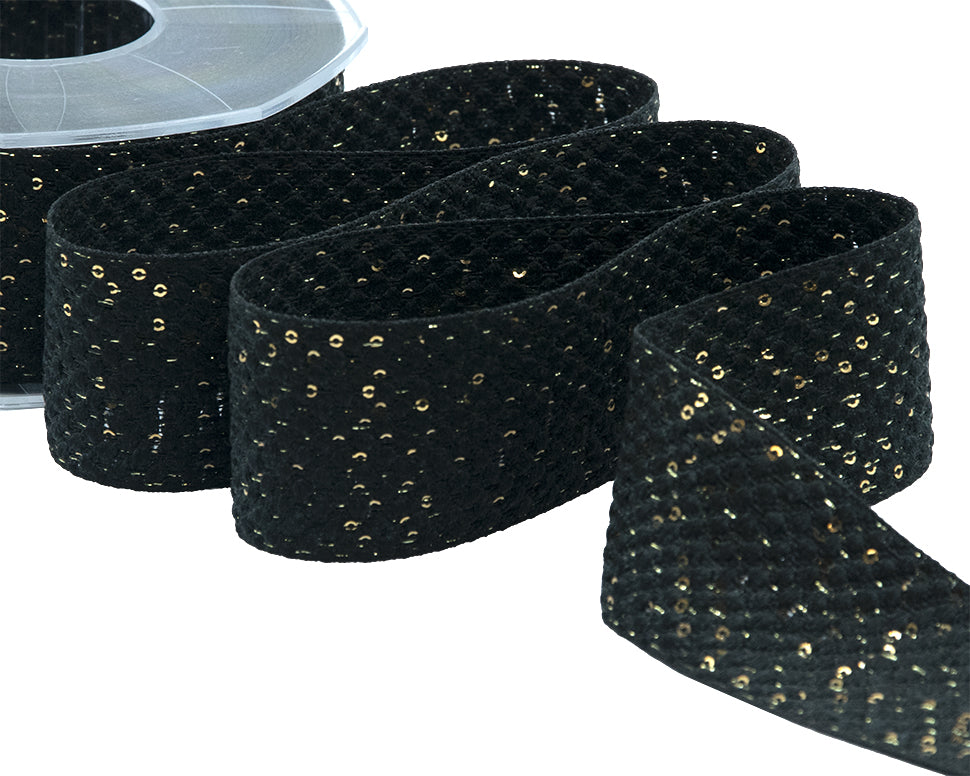 paillettes 40 mm nero
