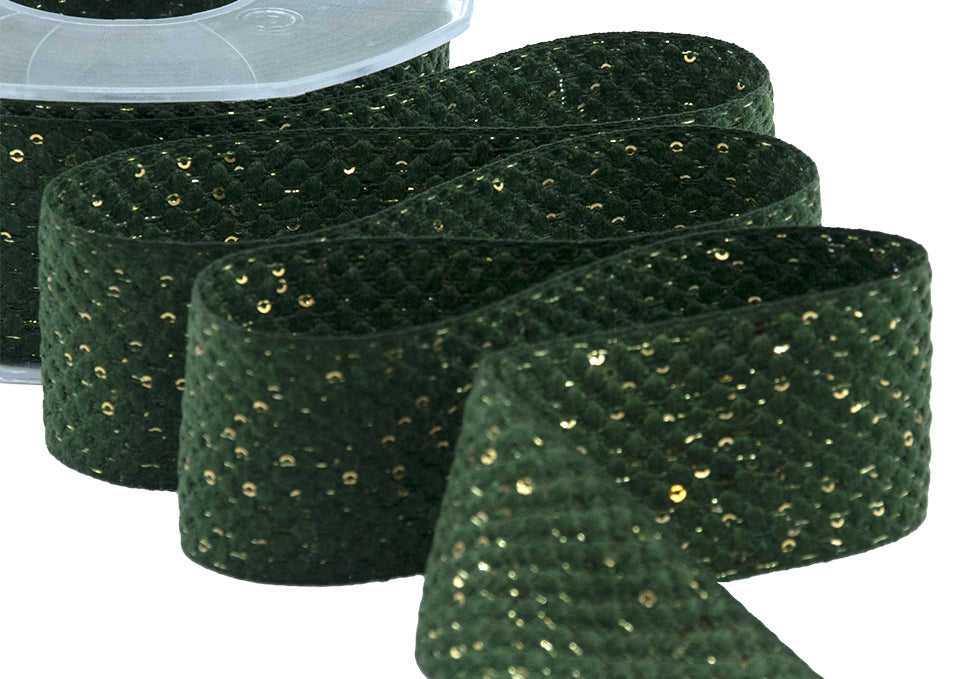 paillettes 40 mm verde inglese