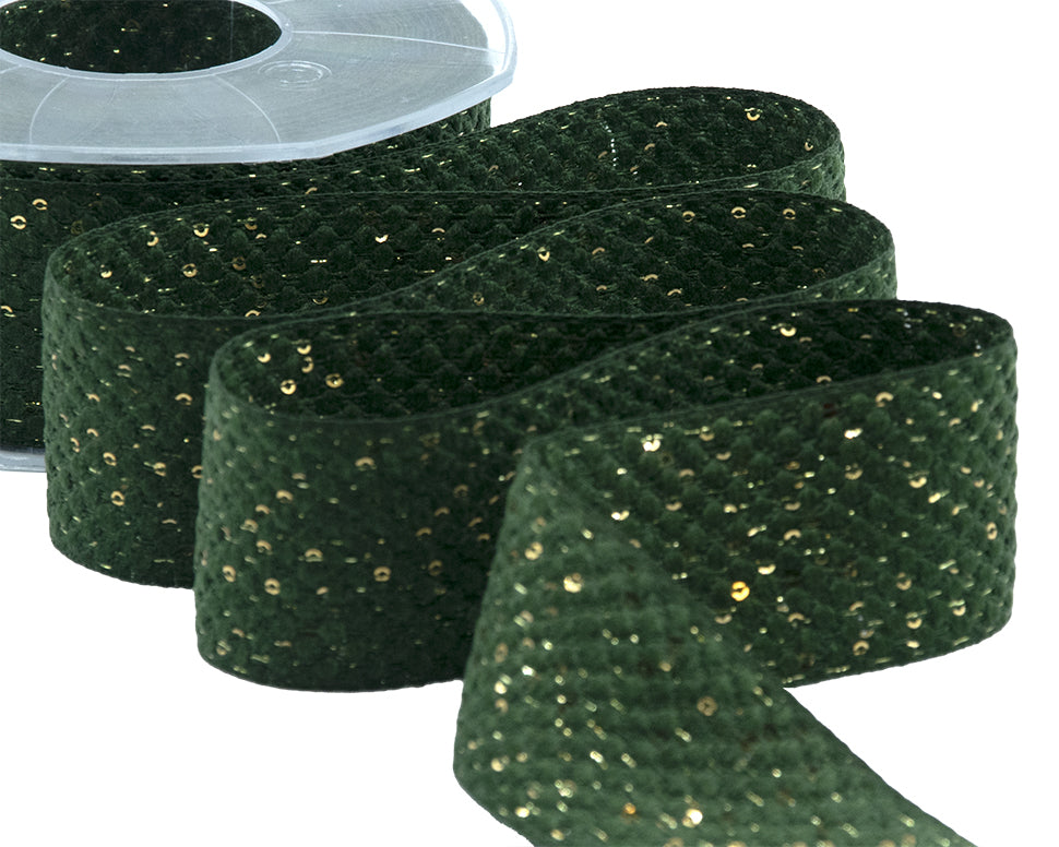 paillettes 40 mm verde inglese