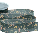 Crêpe Effetto Seta 25 mm Giardino Segreto Nero
