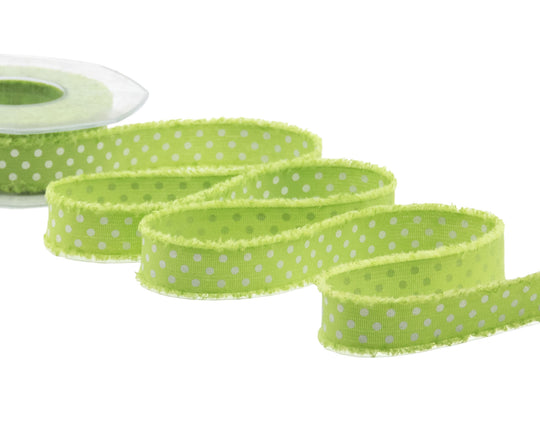 Serig frangé. 38 mm vert pomme clair