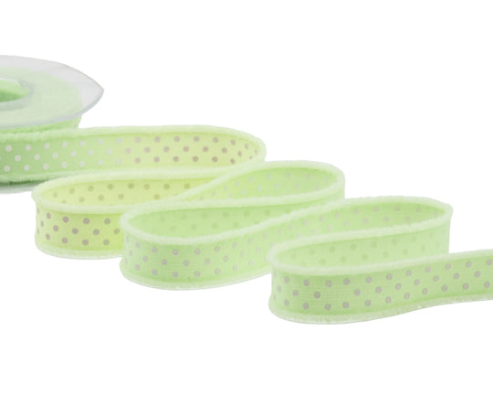 Serig frangé. 38 mm vert pomme clair