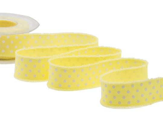 Serig à imprimé frangé. 38 MM Jaune