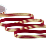 Policotone 10 mm Rigato Imperiale Oro su Amaranto