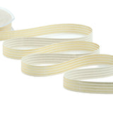 Policotone 15 mm Rigato Imperiale Oro su Avorio