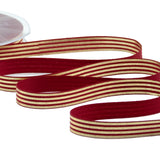 Policotone 15 mm Rigato Imperiale Oro su Amaranto