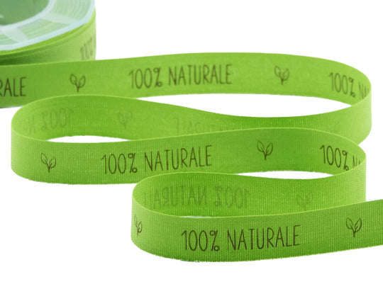 Polycoton 15 mm 100 % naturel vert pistache
