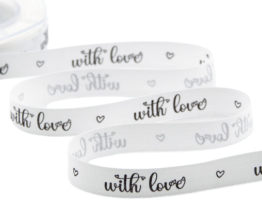 Polycoton 15 mm With Love Noir