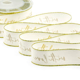 Policotone Bordi Oro 25 mm With Love Oro