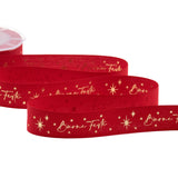 Policotone 25 mm Stampa Buone Feste Rosso