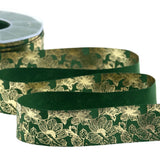 Policotone 35 mm Golden Bloom Oro su Verde Inglese