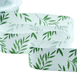 Polycoton 35 mm Feuilles blanches