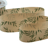 Polycoton 35 mm Feuilles Beiges