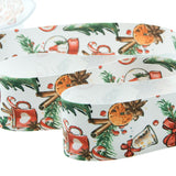 Satin de soie imprimé bonbons de Noël 40 mm