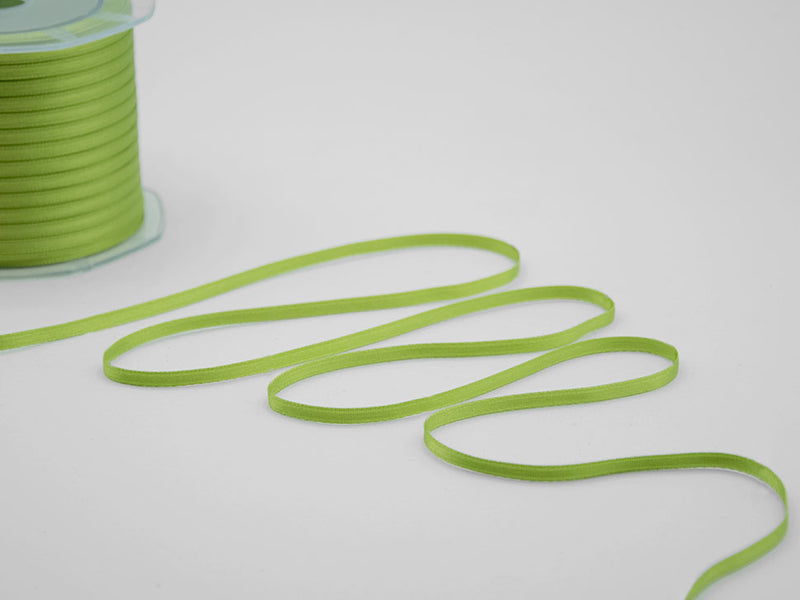 Double satin 3mm pistachio green