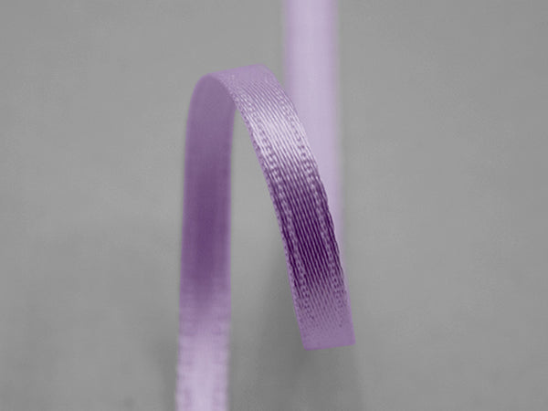 Double satin 6mm central tie lilac