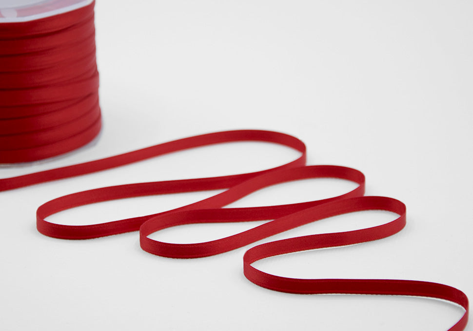 doppio raso tirante centrale 6 mm rosso
