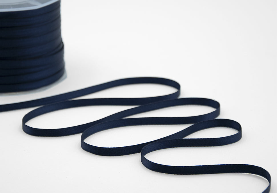doppio raso 6 mm blu notte
