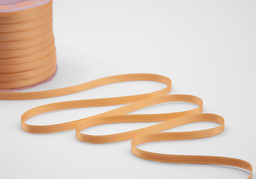 doppio raso 6 mm arancio becco d'oca