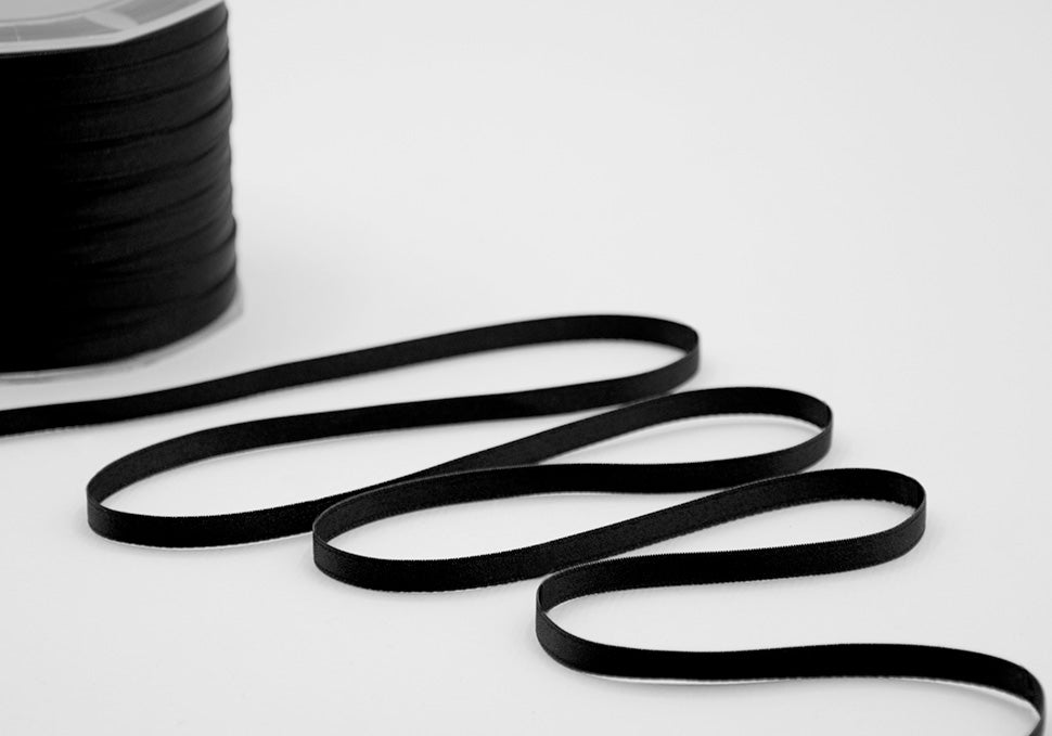 doppio raso 6 mm nero