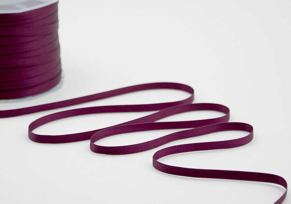doppio raso 6 mm bordeaux scuro