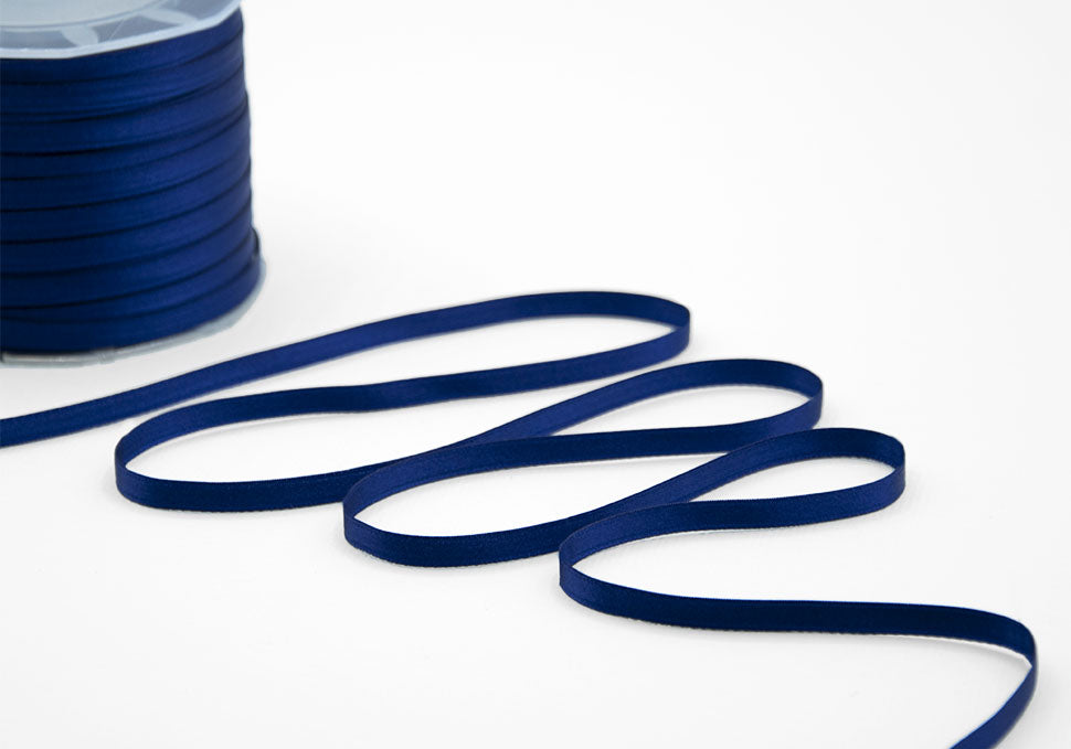 doppio raso 6 mm blu scuro