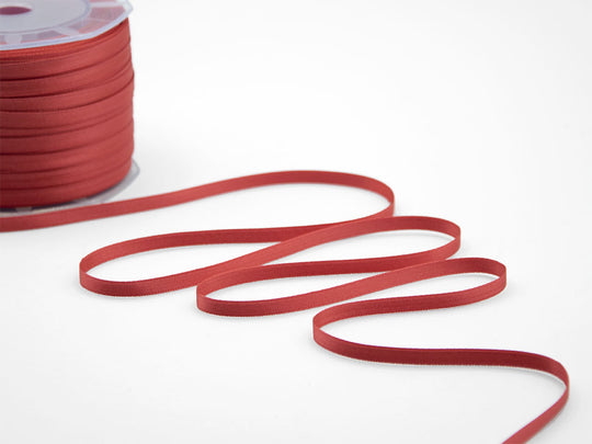 doppio raso 6 mm rosso corallo