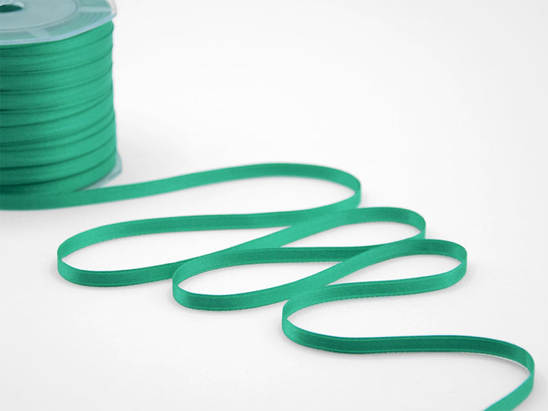 Double Satin 6mm emerald green