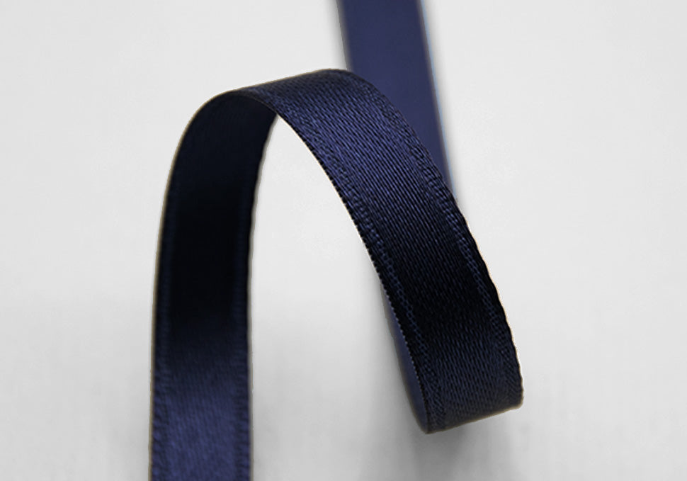 doppio raso 8 mm blu notte