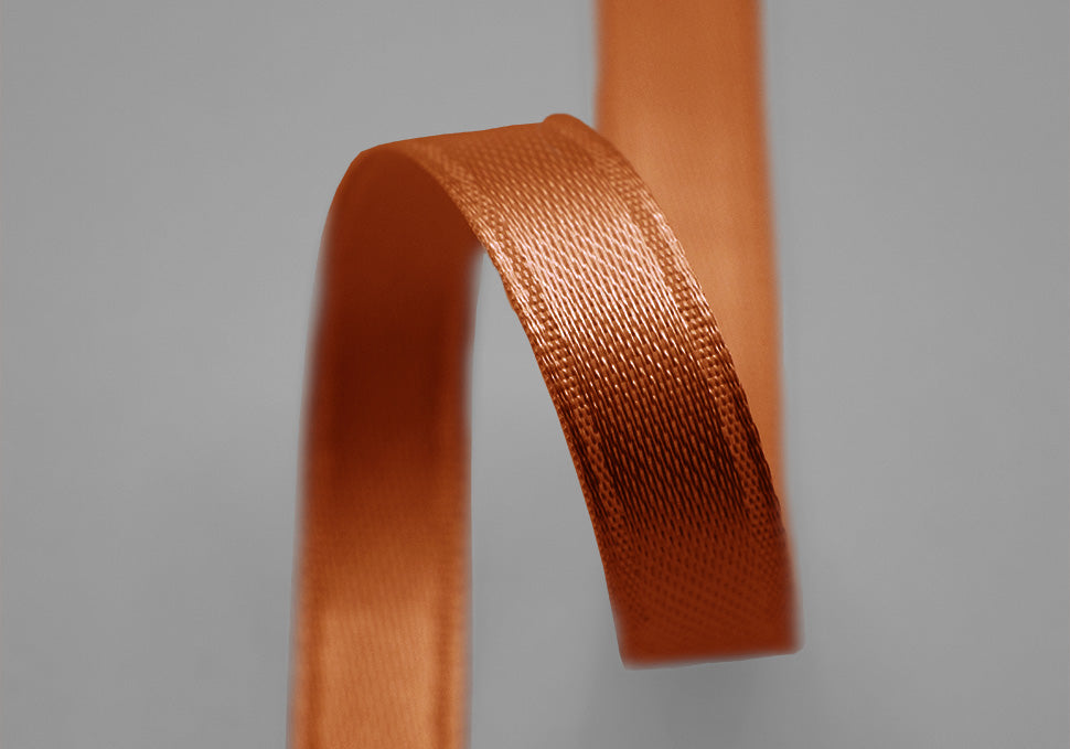 doppio raso 8 mm arancio scuro