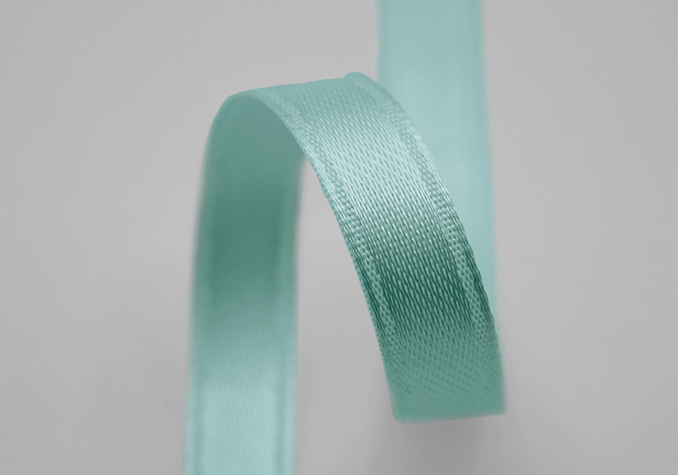 doppio raso 8 mm verde acqua marina