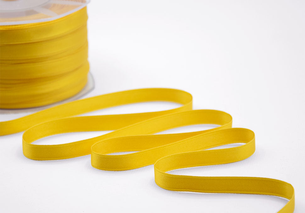 doppio raso 10 mm giallo sole