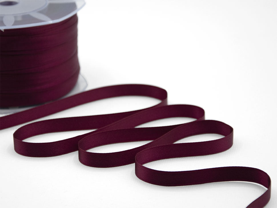 doppio raso 10 mm bordeaux scuro