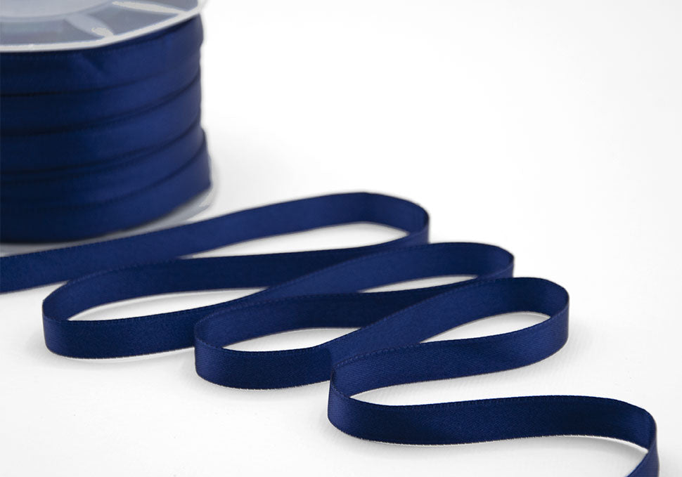 doppio raso 10 mm blu scuro