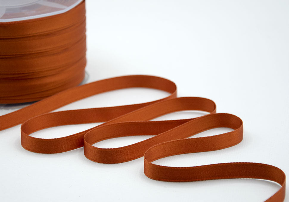 doppio raso 10 mm arancio scuro