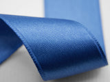 Double Satin 10mm bleu chine