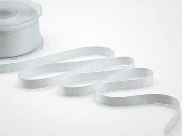 Double Satin 11mm silver / silver lamé