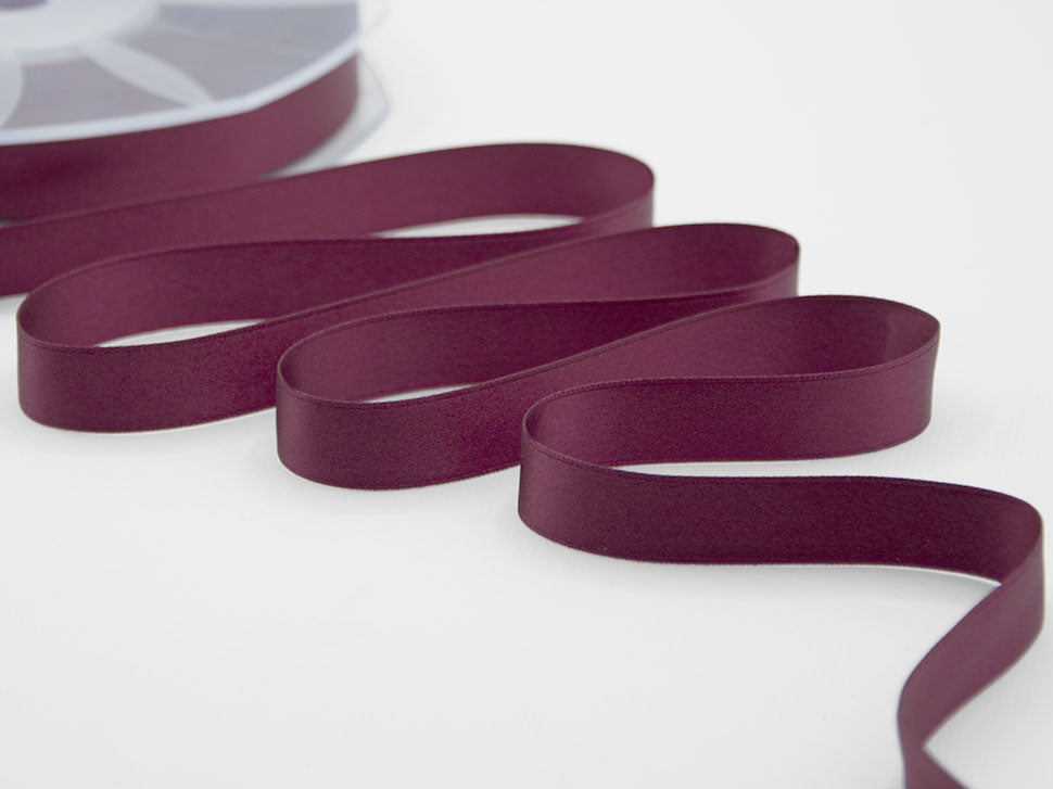doppio raso 16 mm bordeaux scuro