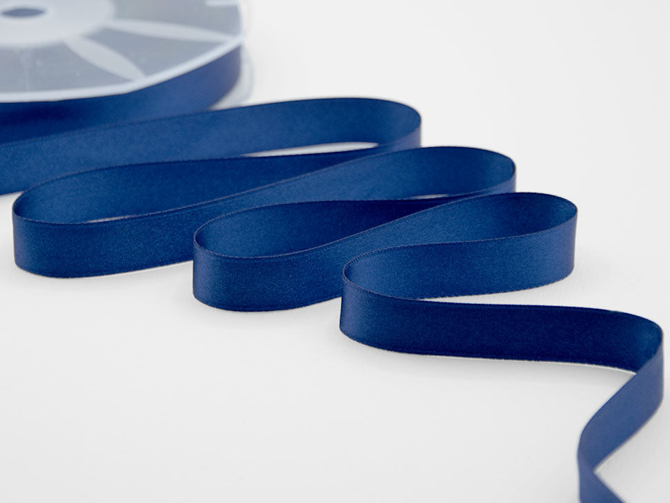 doppio raso 16 mm blu scuro