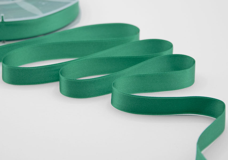 doppio raso 16 mm verde smeraldo