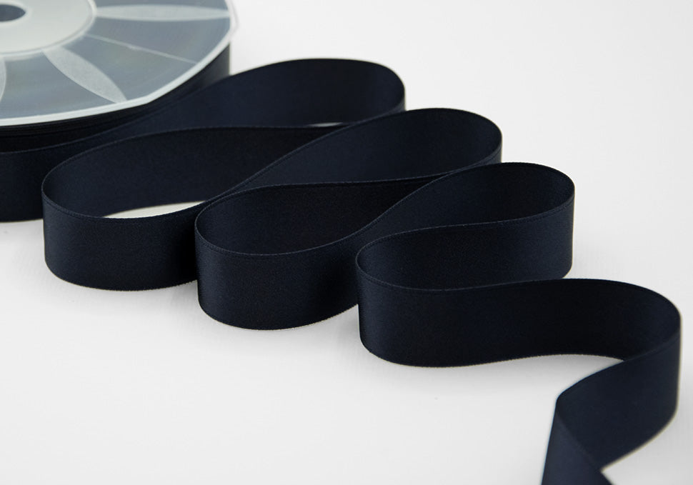 doppio raso 25 mm blu notte
