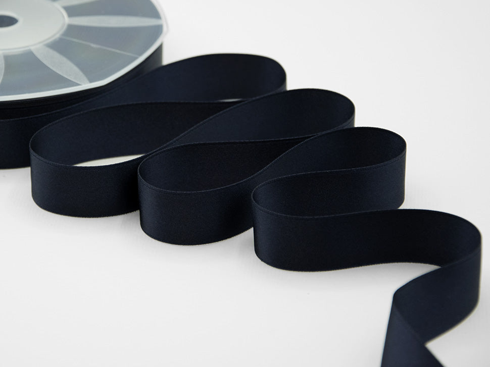 doppio raso 25 mm blu notte