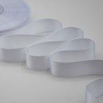 doppio raso 25 mm bianco ottico