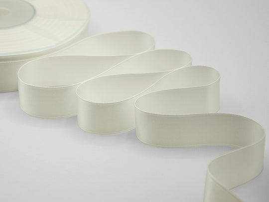doppio raso 25 mm bianco naturale