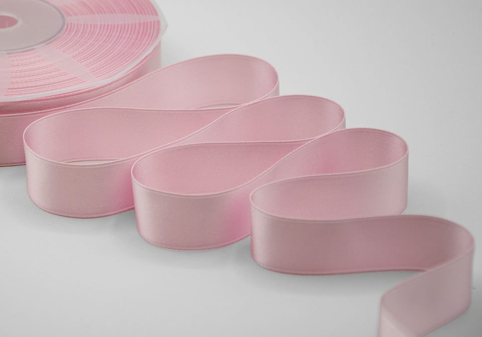 doppio raso 25 mm rosa baby