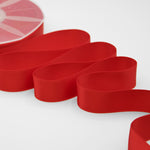 doppio raso 25 mm rosso